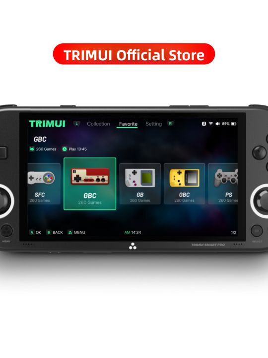 TRIMUI | เครื่องเล่นเกมพกพา PSP รองรับ NDS และ GBA คลาสสิก SMART PRO ...