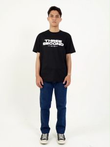 3Second Kaos Pria Lengan Pendek Regular Fit Katun Logo Script Cada OL-C940325