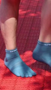 COOLMAX 5 Toe Socks Moisture Wicking Shock-proof Running Socks For Marathon Quick Dry Breathable Blister Prevention Toe Socks