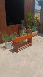 ม้านั่งไม้ยางนา ชั้นรองเท้า ชั้นวางของ ม้านั่งยาว ม้านั่ง ม้านั่งสนาม เก้าอี้ยาว เก้าอี้ไม้ยาว เก้าอี้สวน ตกแต่งบ้าน ทนต่อสภาพแวดล้อมได้ดี ผลิตภัณฑ์บ้าน ชุดที่ผู้สร้างสรรค์และผู้ชำนาญใหม่