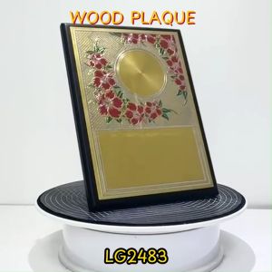 LG2483 Bunga Raya Wood Plaque Plak Logo (Hadiah Sukan Dan Anugerah) Trophy Cenderahati.
