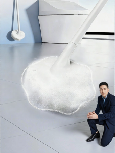 HANSHILIUJIA | Cloud Shaped Soft Long Handle Bathroom Cleaning Brush