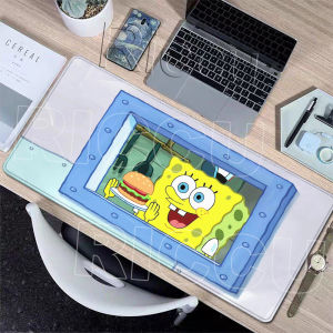 Potdemiel | XXL SpongeBob SquarePants Mousepads Patrick Star HD Printing Conputer Keyboard Table Rubber Carpets Locking Edge Aesthetics Rugs