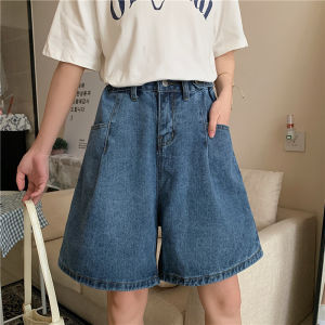 กางเกงขาสั้นผ้ายีนส์ทรงเอเอวสูงสำหรับผู้หญิงในช่วงฤดูร้อน กางเกงขายาวทรงตรง ทรงหลวม ทรงเข้ารูป ทรงหลวม ทรงเข้ารูป กางเกงขายาวทรงเอ