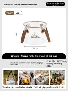 NatureHike | Xô nước gấp gọn dùng cho đi ngoài trời du lịch cắm trại