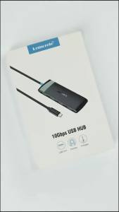Lemorele TC108 USB3.2 Hub 5-in-1 USB A Hub with 4 USB-A Ports 10Gbps Adapter for Mac/Windows/SSD/HDD Data Transfer
