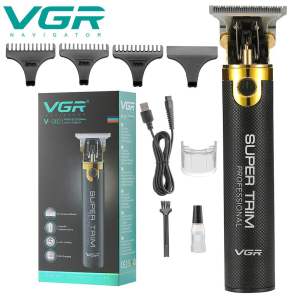 Original VGR V-082 Zero Adjustable Professional Rechargeable Hair trimmer Metal Barber Use Electric Hair Clipper Cordles