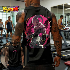 Bandai | Dragon Ball Super Demon Buo Spring Summer Sleeveless Fitness Vest Mens and Womens Through Sports Fitness Trend Double Online