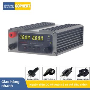 Gophert NPS Digital Micro Switch Bộ Nguồn DC Có Thể Điều Chỉnh Đa Năng 110V-240V Cho Phòng Thí Nghiệm DIY 0-10A Dòng Điện Đầu Ra