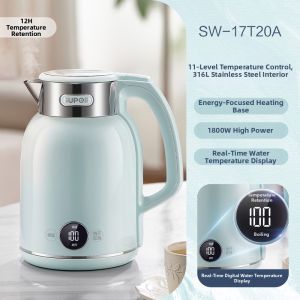 Supor | Stainless Steel Electric Water Kettle 316L Zero Adhesive Thermal Insulation