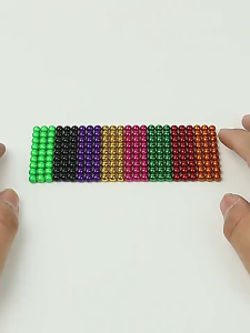 【SG Seller】216PCS Magnetic Ball Color Magic Cube Splicing Toy 5MM Bucky Ball Decompress Toy Magnetic Beads Kid Toys