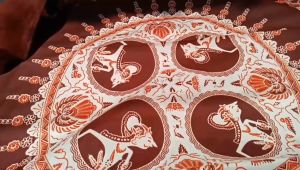 Taplak Meja Tamu Terbaru 2023 Guru Sekolah Aesthetic  Segi Empat Mewah