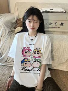 K-style Shoulder Short Sleeve T-Shirt Mens T Summer New Arrival Pure Cotton Fashion Casual Chic Tops Stylish Niche Style Chic