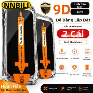 2 Chiếc NNBILI 9H Kính Cường Lực Bảo Vệ Màn Hình Chống Gián Điệp Cho Các Mẫu iPhone 11/12/13/14/15/16/17/18 Pro Max Clear Full Coverage