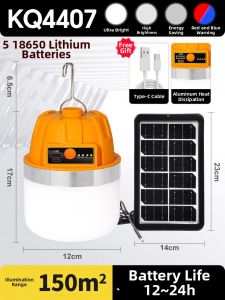 Solar Bright LED Camping Lantern with Long-lasting Power