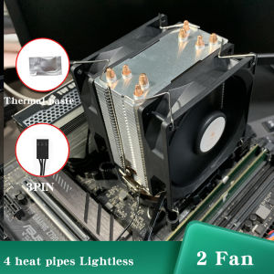 X99 CPU Processor Cooler Lga 2011 V3 4PIN Rgb Fan Tower Heatsink 4 Heatpipes Cooling Fan for Intel LGA 1200 1150 AMD AM4 AM5