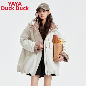 Ladies Winter New Style Long Hooded Warm Down Coat