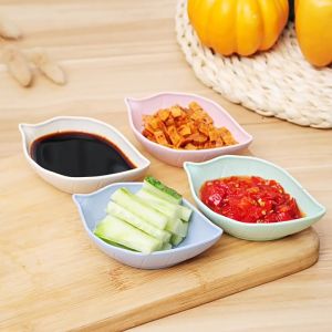 Super Bear Home ถ้วยใส่อาหารรูปใบไม้ ถ้วยใส่น้ำจิ้ม และเครื่องปรุง