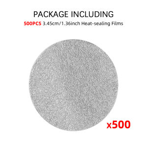 Films Only 34.5/37mm Non self-adhesive Aluminum Foil Lids Seals Compatible with Nes Originalline Capsules Lids Cover Film