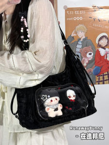 Túi Đeo Vai Dung Tích Lớn 10cm Túi Đeo Chéo Túi Đeo Vai Đôi Túi Đeo Chéo Phong Cách Cơ Bản Túi Đeo Vai Phong Cách Nhật Bản Hàn Quốc