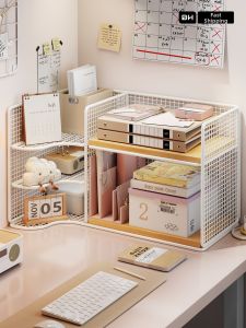 MUGG | Corner Organizer Bookshelf Desk Organizer Multilevel