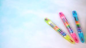 PROLOSO 20 In 1 stackable Crayons for Kids Glitter Pens Coloring Crayons Kids Painting Party Favors 20 Pcs