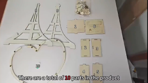 Creative wooden wedding message board heart-shaped wooden pieces blessing and wish frame sign-in