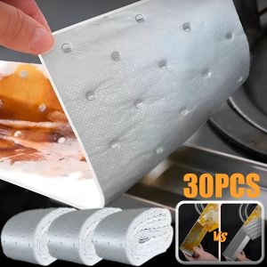 30/10PCS Disposable Grease Filter Oil-absorbing Paper Kitchen Range Hood Absorbent Cotton Paper Household Universal Protective Pad Tool