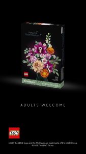 [BrickMonster] Lego 10342 Icons Pretty Pink Flower Bouquet (Botanical Series)