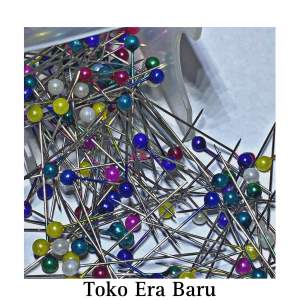 JARUM PENTUL STAINLESS WARNA UNTUK HIJABKERUDUNG-isi (35 pcs)