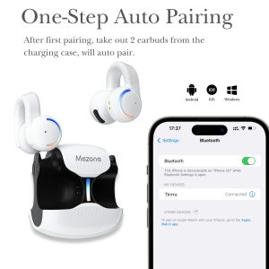 Mezone TWS bluetooth không dây Tai Nghe điều khiển bằng cảm ứng 9D tai nghe stereo Với Xây Dựng Trong Tai nghe kèm mic Cho Xiaomi Huawei Tai nghe chơi game