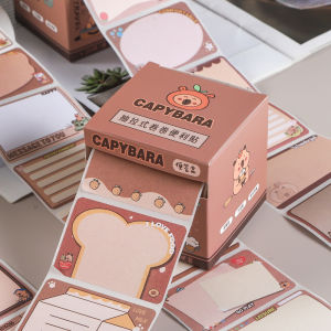 256 Pcs/roll Capybara Animal Stickers Cartoon Cute Reward Sticker Notebook Suitcase Laptop Decals Sticky Note Kids Toys Gifts