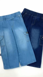 JEJEKIDSWEAR - Celana Cargo Denim Baggy Anak Skena 2025 Usia 1-10 Tahun