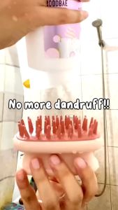 Silicone Massage shampoo Brush Scalp Health Massage shampoo brush Clean bath shampoo comb