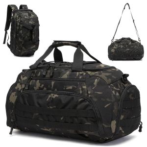3-in-1 Tactical Gym Backpack with Shoe Compartment Convertible Duffel Sling Bag for Men Women Weekender Overnight Travel Bag