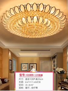 Đèn Mâm Pha Lê Ốp Trần Kích Thước Lớn Sang Trọng Hiện Đại Hiệu Ứng Cánh Sen Đổi Màu 3 Chế Độ Đẹp Mắt - Bảo Hành 5 Năm