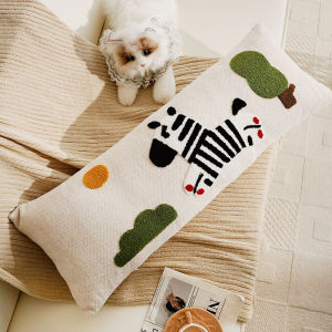 Đệm Dài Hình Người Hoạt Hình Dễ Thương Đệm Lưng Sofa Phòng Khách Đệm Ôm Có Đệm Lót Đệm Đệm Lót Polyester PP Đệm Vuông Hình Chữ Nhật