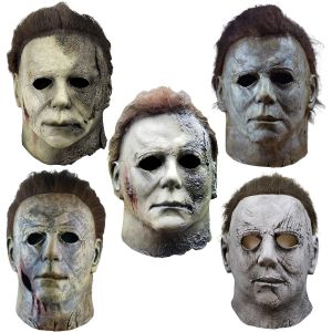 Halloween Michael Myers Mặt Nạ Nguyên Đầu Sát Thủ Đáng Sợ Bọt Cao Su Rùng Rợn Lửa Đốt Cháy Cho Các Phụ Kiện Dự Tiệc