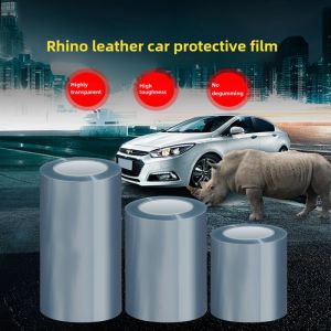 Rhino Leather Automobile Protective Film Car Interior Kick-Preventing Membrane Transparent Invisible Car Cover Door Handle Threshold Car Paint Anti-Collision Scratch Bumper Stickers