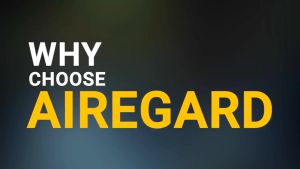 Airegard AS6090 D2 - 4" Exhaust Fan Ventilator [Silent Series] Square Panel Cover / Air Ventilation Exhaust Fan/Bathroom