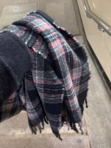 Christmas Plaid Thickened Woolen Scarf Womens Winter Warm Neck Warmer Fashionable Japanese Style Tassel Long Rectangle Scarf