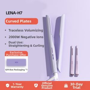 LENA | Lena Arc Clip High Forehead Curling Iron Straightening Brush Negative Ion Fringe Flat Iron 690 Versatile Hair Styling Tool