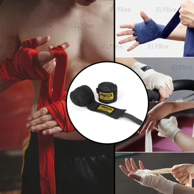 2 Rolls 1.5/3/5m Cotton Boxing Bandage Sports Strap Sanda Kick Boxing Mma Hand Gloves Wraps Belt Boxing Sports Wraps Bandage