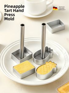 MADASHUAI | Food Grade Stainless Steel Pineapple Shape Cookie Molds