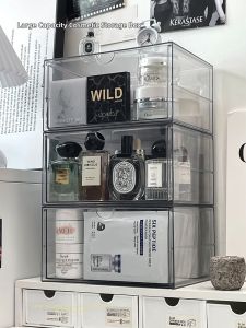 YA JIA LI JIA | Transparent Acrylic Cosmetic Storage Box Dustproof