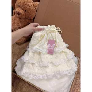 Váy Ngắn Chữ a Ren Màu Đào Cạp Cao Phong Cách Ngọt Ngào Váy Ngắn Chữ a Mùa Hè Cho Nữ Váy Ngắn Chữ a Phong Cách Hàn Quốc