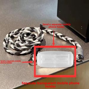 Universal Crossbody Phone Case Strap Woven Lanyard Durable Hanging Rope Clip-On Mobile Phone Chain Anti-Fall Digital Accessories