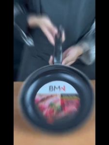 HSH COD Panci Anti Lengket Mini 24CM HITAM Wajan Penggorengan Panci Anti Lengket Wajan Penggorengan Kue Wajan Steak Wajan Wok Kawali Anti Lengket