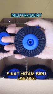 Dental Sikat Hitam Biru Lab Gigi - Jual Satuan 15 cm