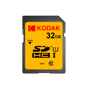 Thẻ SD Tốc Độ Cao KODAK - Thẻ Nhớ SD 32GB/64GB/128GB U1 V30 Cho Máy Ảnh Flash SDXC Kích Thước Đầy Đủ Với Hiệu Suất Ứng Dụng A1